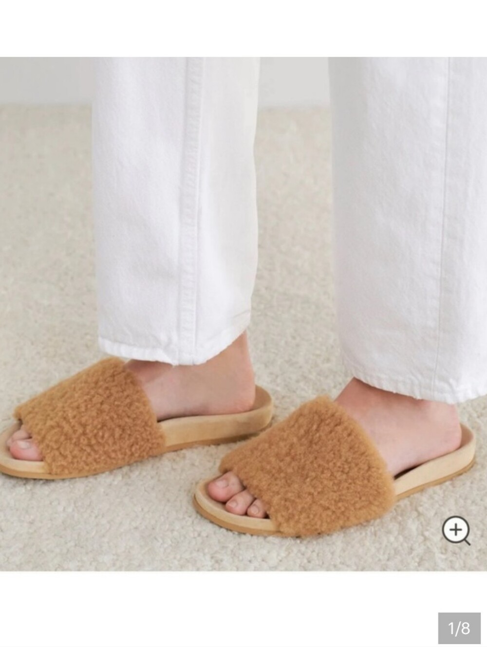 Jenni Kayne Shearling Slides Size 36 US 6